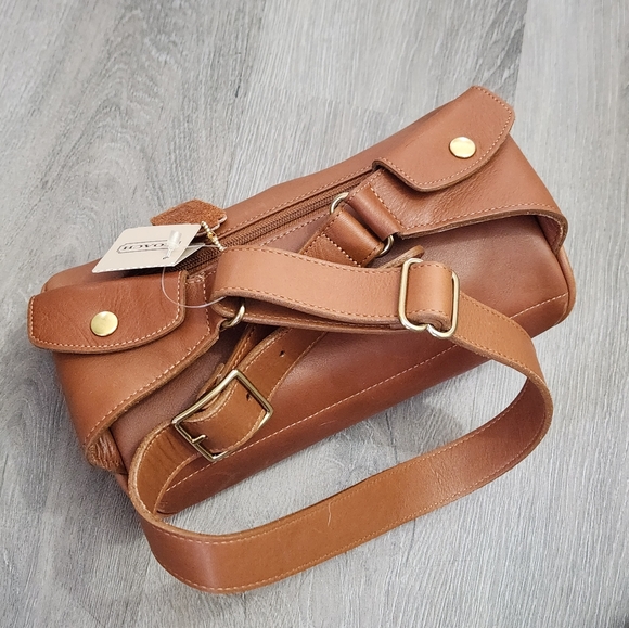 NWT VINTAGE COACH UNISEX WAIST POUCH BRITISH TAN BELT CANTEEN BAG #506 - Picture 2 of 7